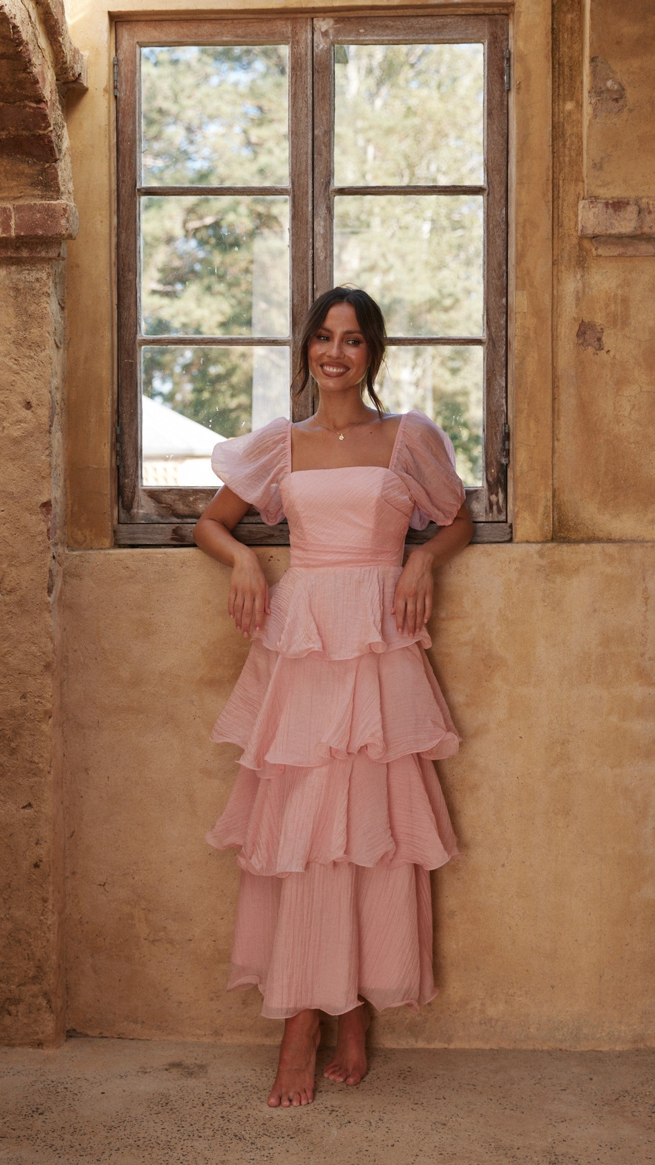 Lanelle Maxi Elbise - Pembe Siaora