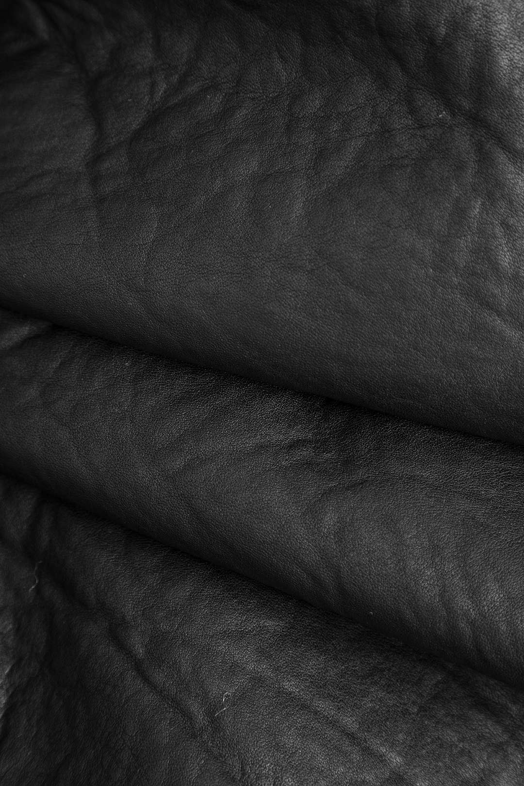 Solid Faux Leather Fleece Mont Niebbla