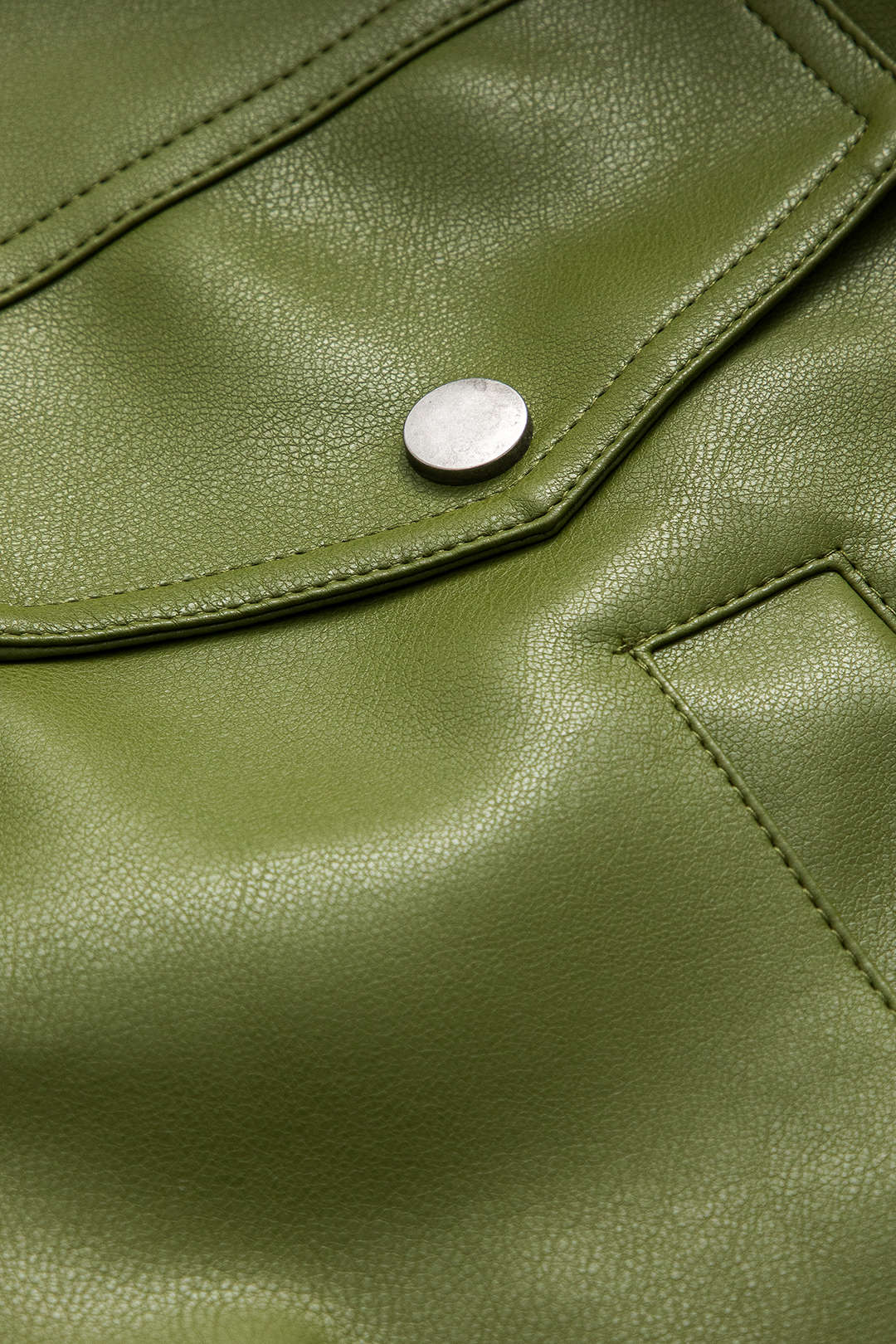 Faux Leather Pocket Ceket Niebbla