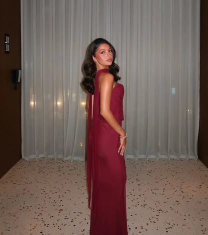 Aniyah | Askısız Bodycon Maxi Elbise THESVELTECHIC
