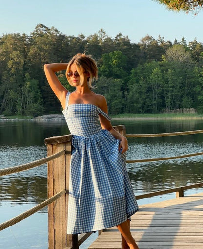Ariana Kolsuz Midi Yaz Elbisesi Niebbla