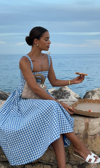 Ariana Kolsuz Midi Yaz Elbisesi Niebbla