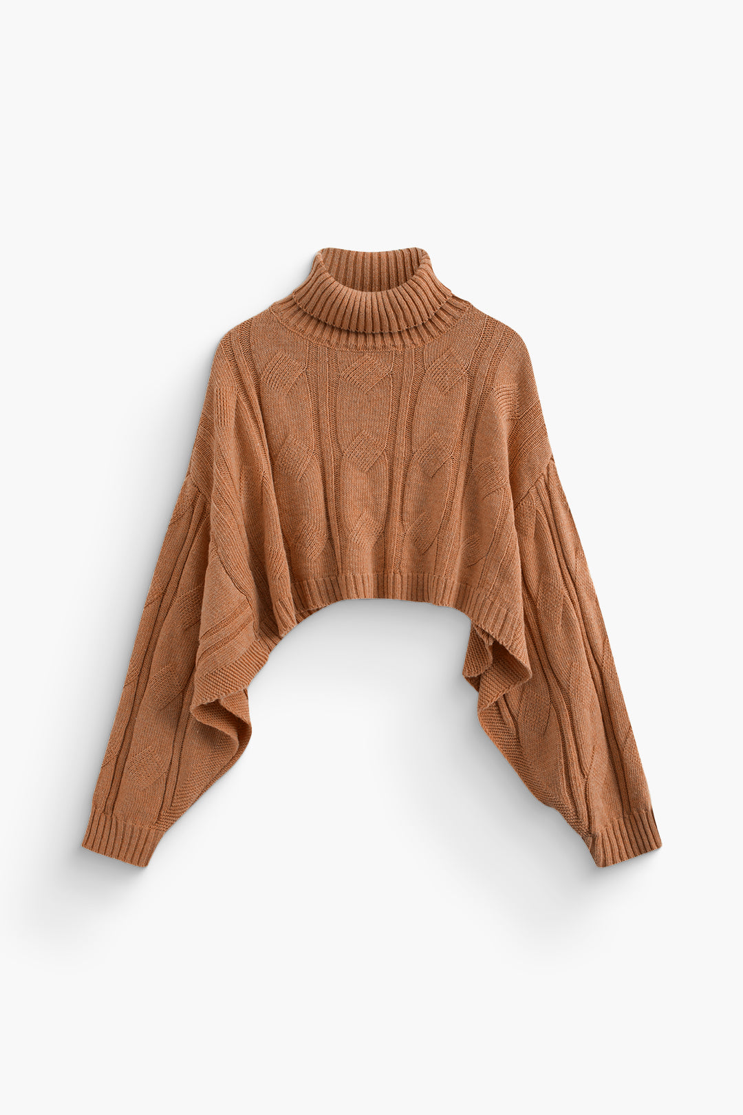 Basic Solid Knit Mock Kazak Siaora