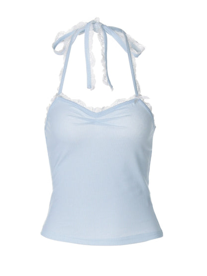 Muı Linnea Dantel Sırt Dekolteli Crop Bluz Siaora