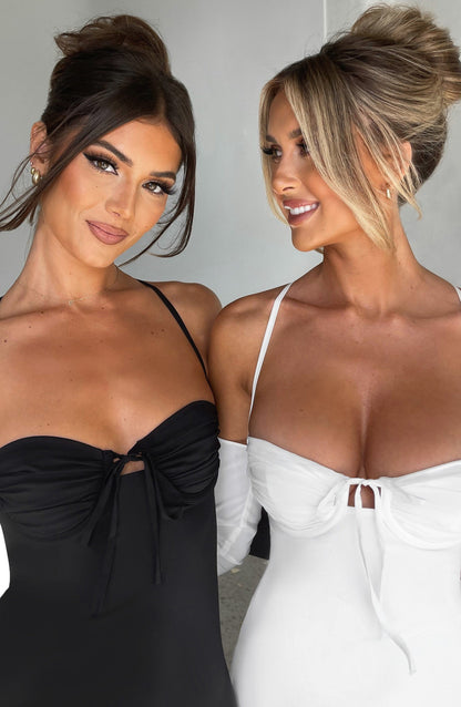 Fiona Mini Dress - Black Niebbla
