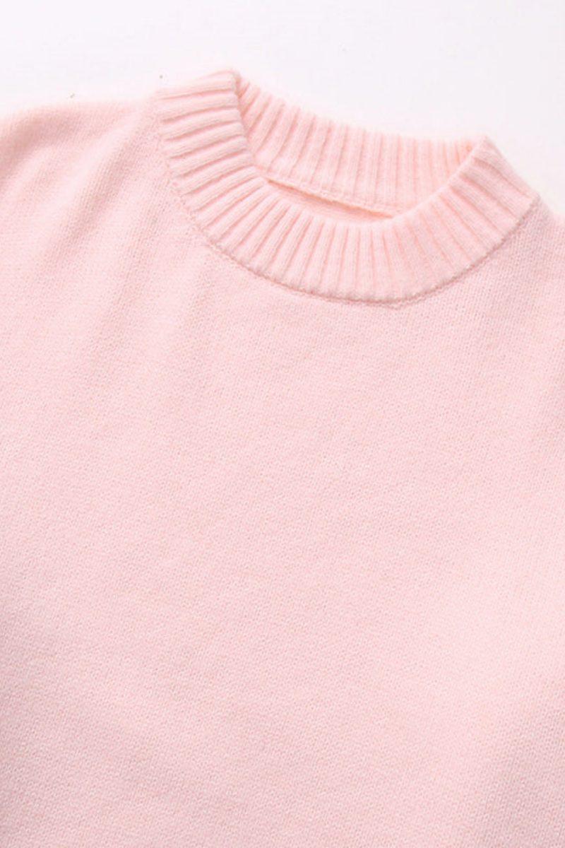 Pudra Pembe Oversize Triko Siaora