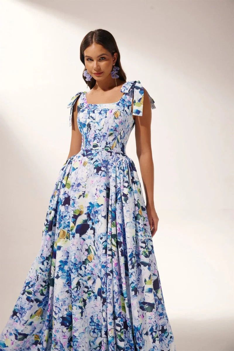 Albertine One-Shoulder Maxi Elbise Shine Aura