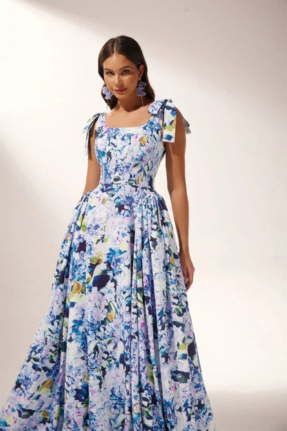 Albertine One-Shoulder Maxi Elbise Shine Aura