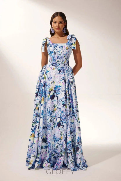 Albertine One-Shoulder Maxi Elbise Shine Aura