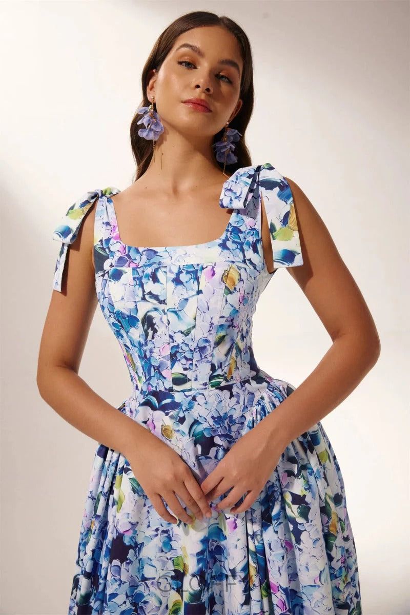 Albertine One-Shoulder Maxi Elbise Shine Aura