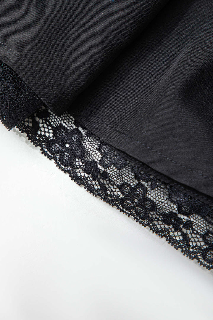 Braided Eyelet Mini Elbise Siaora