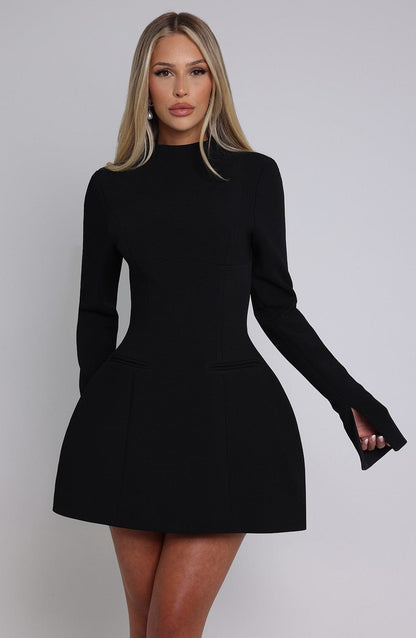 Colette - Krep Mini Elbise