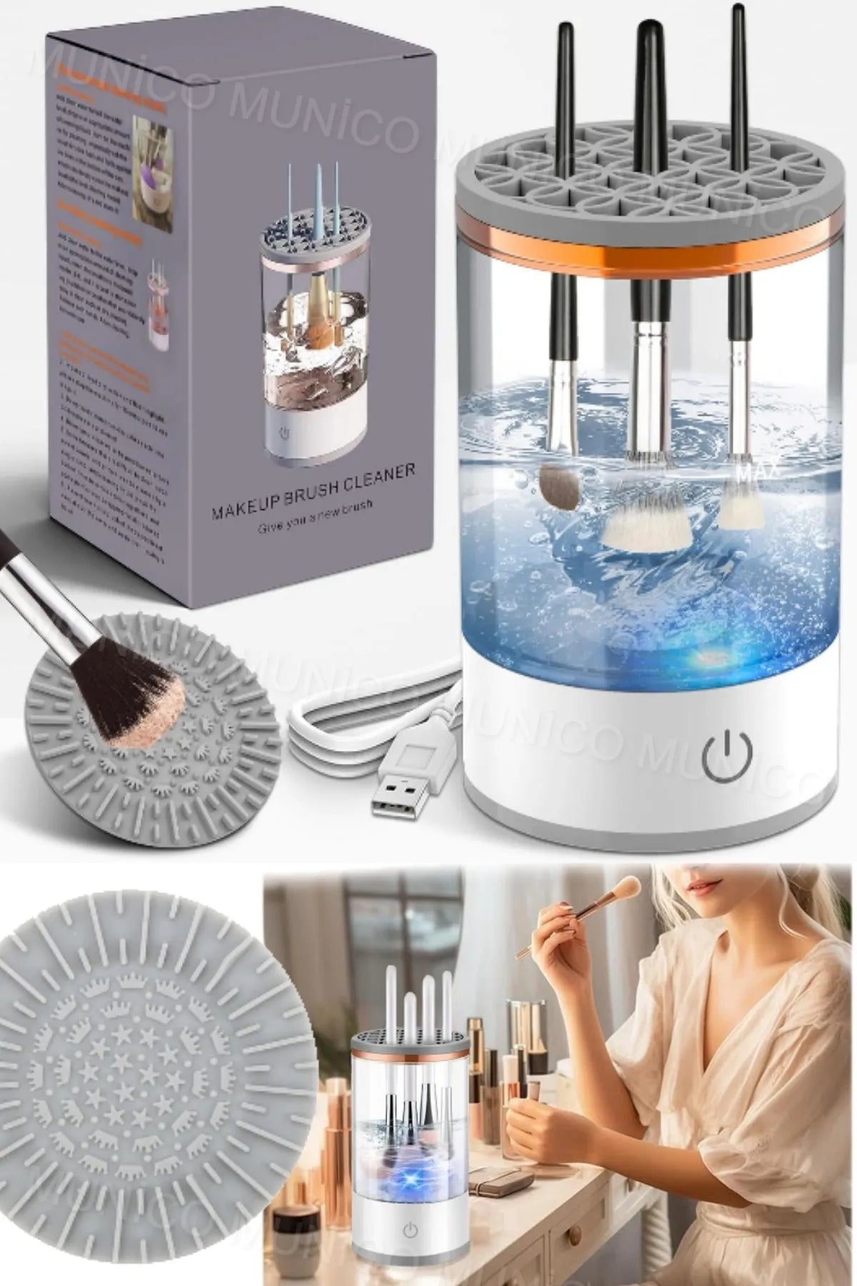 Beauty World Otomatik Fırça Temizleme Makinesi Beauty World