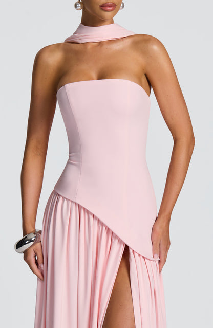 Maliyah Maxi Elbise - Pembe Niebbla