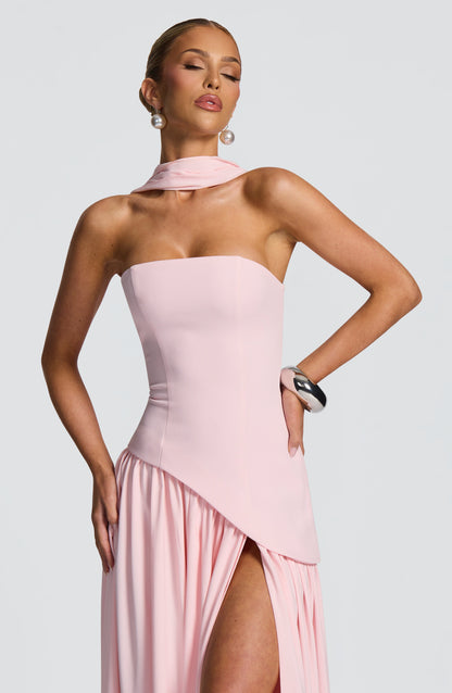 Maliyah Maxi Elbise - Pembe Niebbla