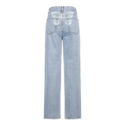 Düz Paça Jean Pantolon Niebbla