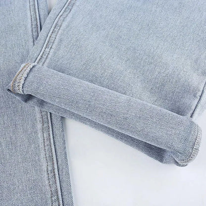 Düz Paça Jean Pantolon Niebbla