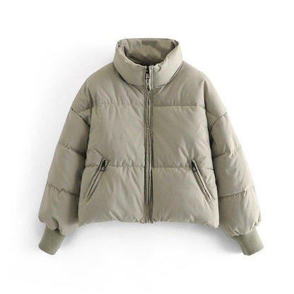 Xandri - Yaka Detaylı Puffer Fermuarlı Ceket