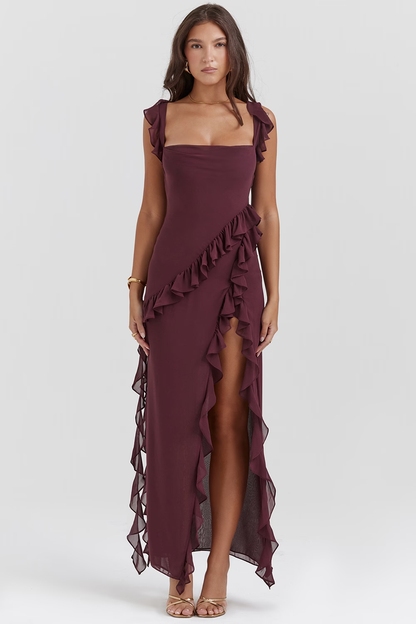 Ruffle Maxi Elbise Shine Aura