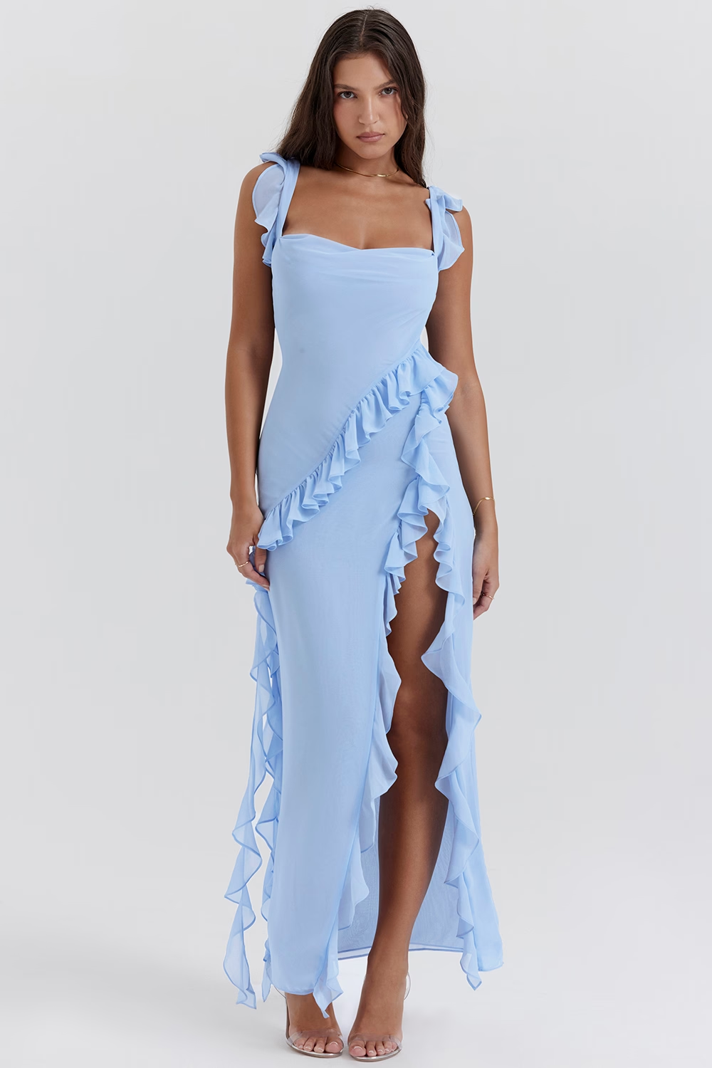 Ruffle Maxi Elbise Shine Aura