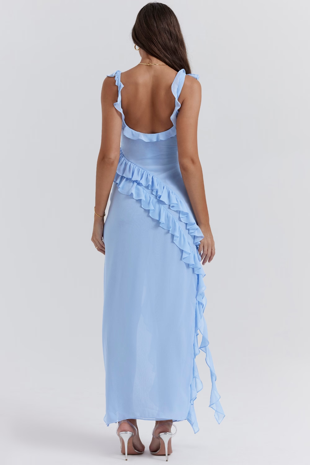 Ruffle Maxi Elbise Shine Aura