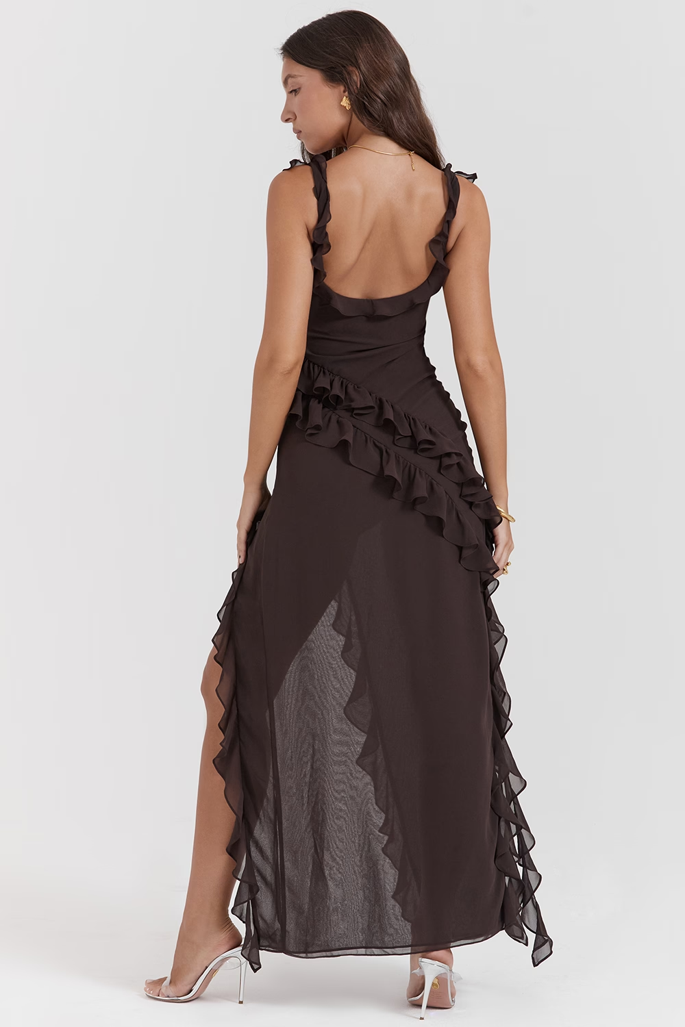 Ruffle Maxi Elbise Shine Aura