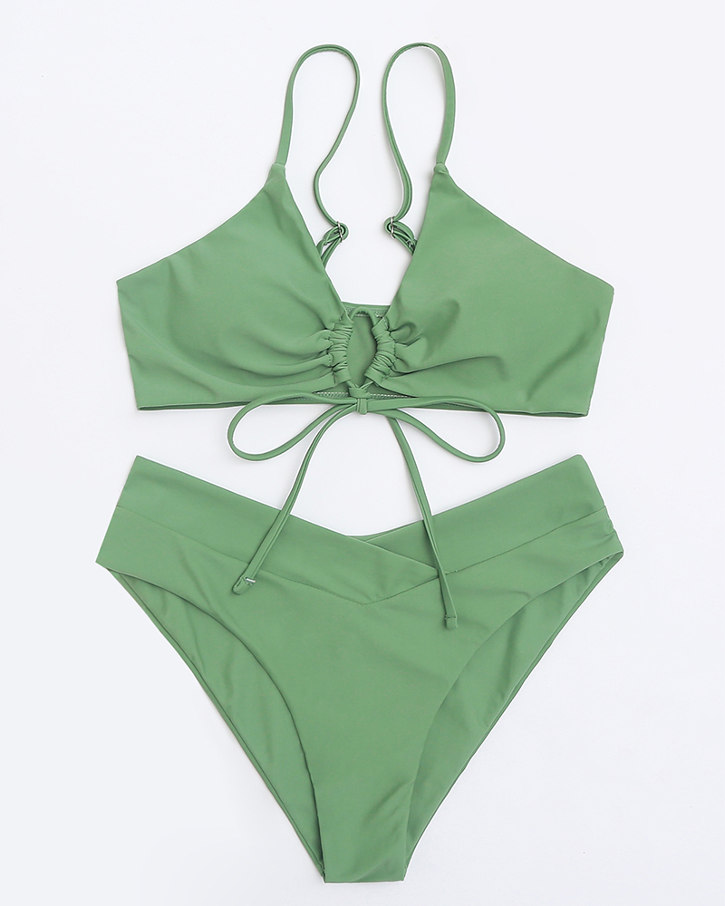 Kadın Cheeky V Kesim Bikini Takımı Niebbla