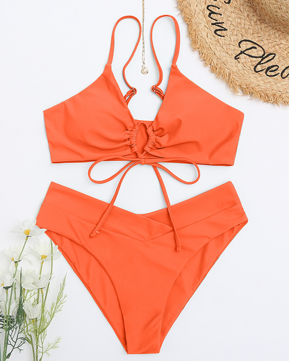 Kadın Cheeky V Kesim Bikini Takımı Niebbla