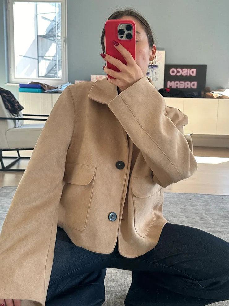 Marissa Suni Süet Ceket Siaora