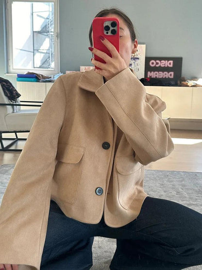 Marissa Suni Süet Ceket Siaora