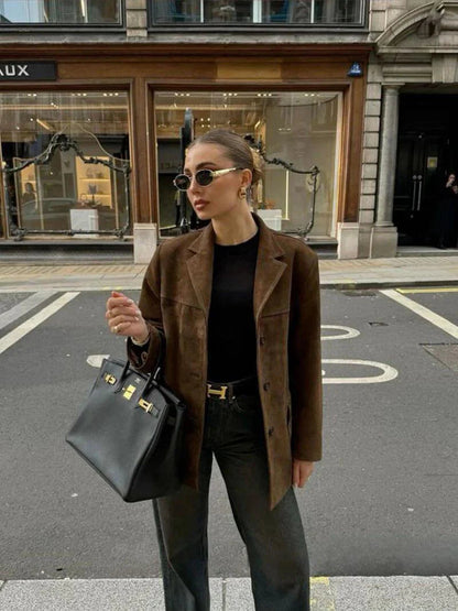 Celine Suni Süet Ceket Siaora