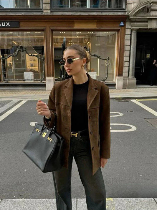 Celine Suni Süet Ceket Siaora