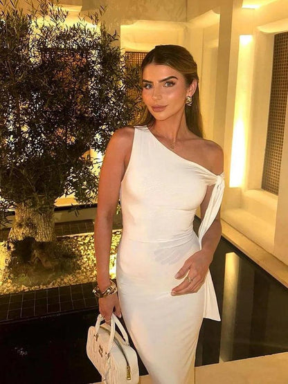 Kylie Düğümlü Maksi Elbise Siaora