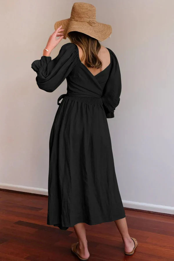 Ophelia Kollu Midi Elbise Niebbla