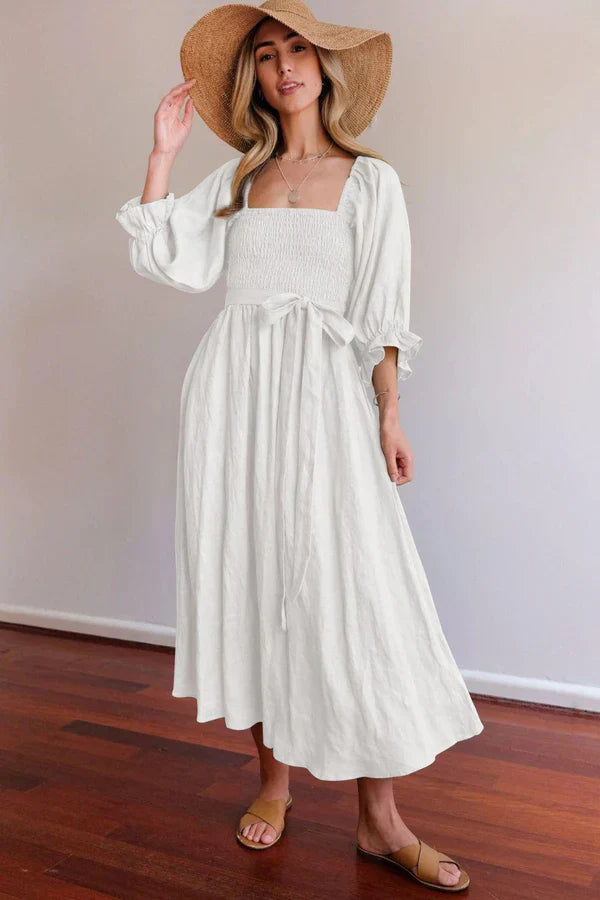 Ophelia Kollu Midi Elbise Niebbla