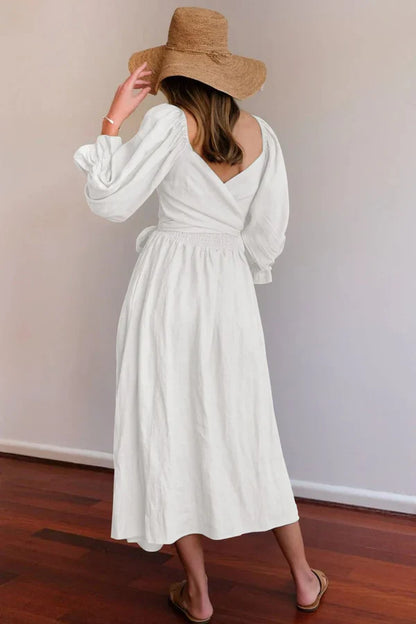 Ophelia Kollu Midi Elbise Niebbla