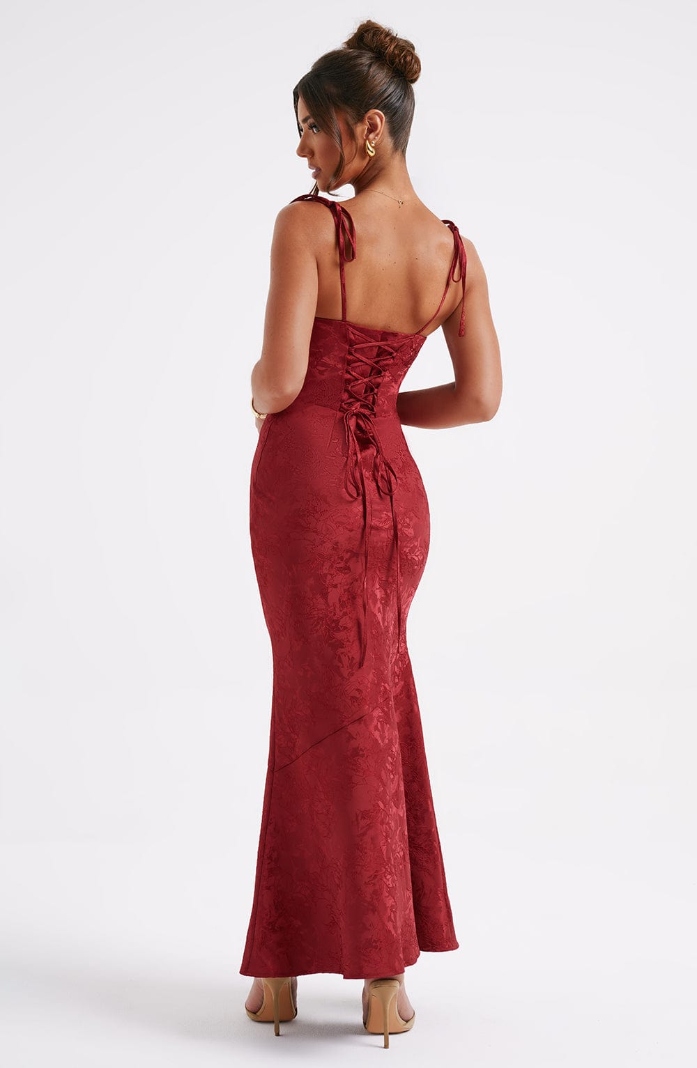 Whitney Maxi Elbise - Kırmızı Niebbla
